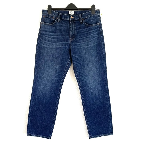 J Crew Vintage Crop Straight Jeans 26” Inseam In Leopold Wash F8025 - Picture 1 of 12